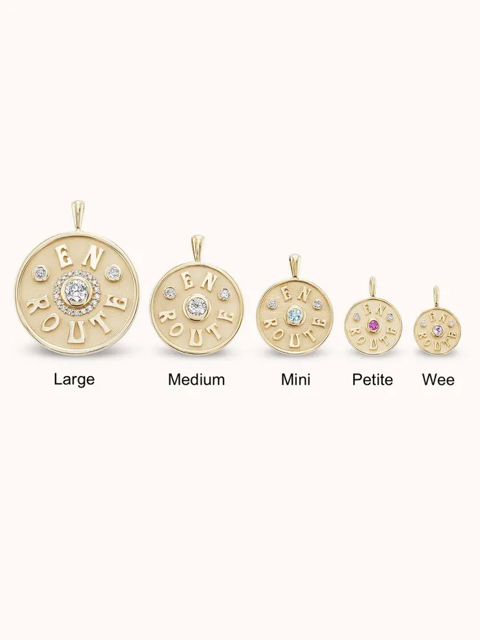 Marlo Laz Necklaces Medium En Route Necklace Pink Sapphire Marlo Laz Necklaces Medium En Route Necklace Pink Sapphire