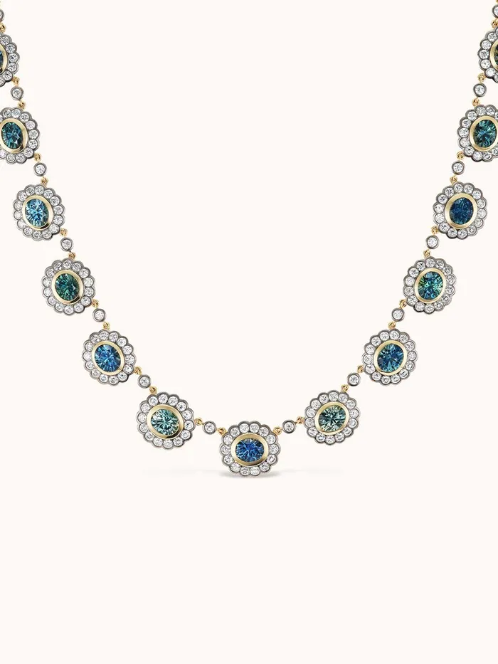 Marlo Laz Necklaces Montana Sapphire Alexandra Necklace