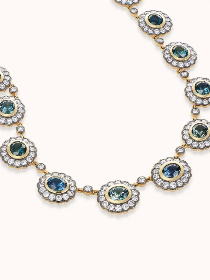 Marlo Laz Necklaces Montana Sapphire Alexandra Necklace