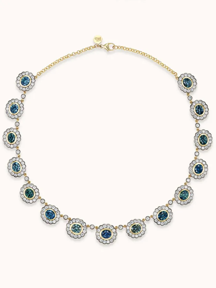 Marlo Laz Necklaces Montana Sapphire Alexandra Necklace