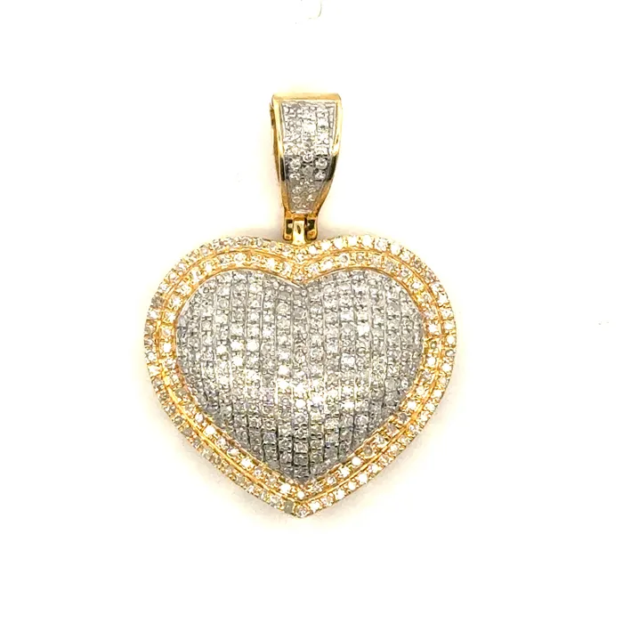 Necklaces Diamond Heart Pendant imakegrillzcom