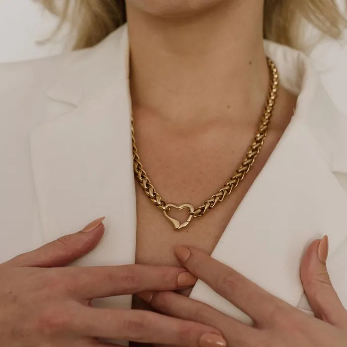 Necklaces Generational Woven Heart Chain Truly Blessed Jewels