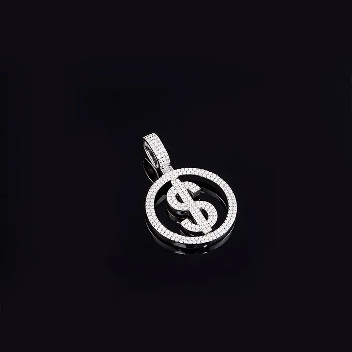 Necklaces ICEZEUS 925 Sterling Silver Moissanite Spin Pendant icezeusshop