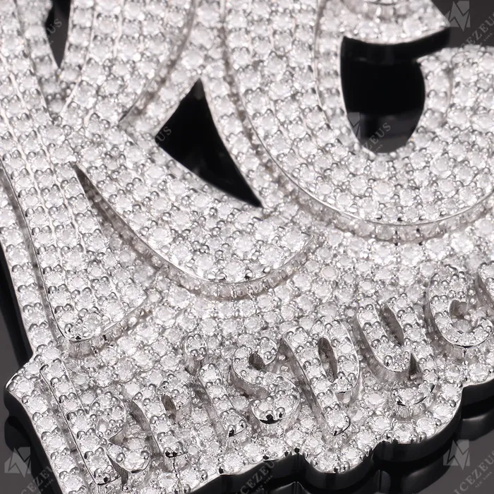 Necklaces IceZeusShop Custom Iced Out Name Pendant