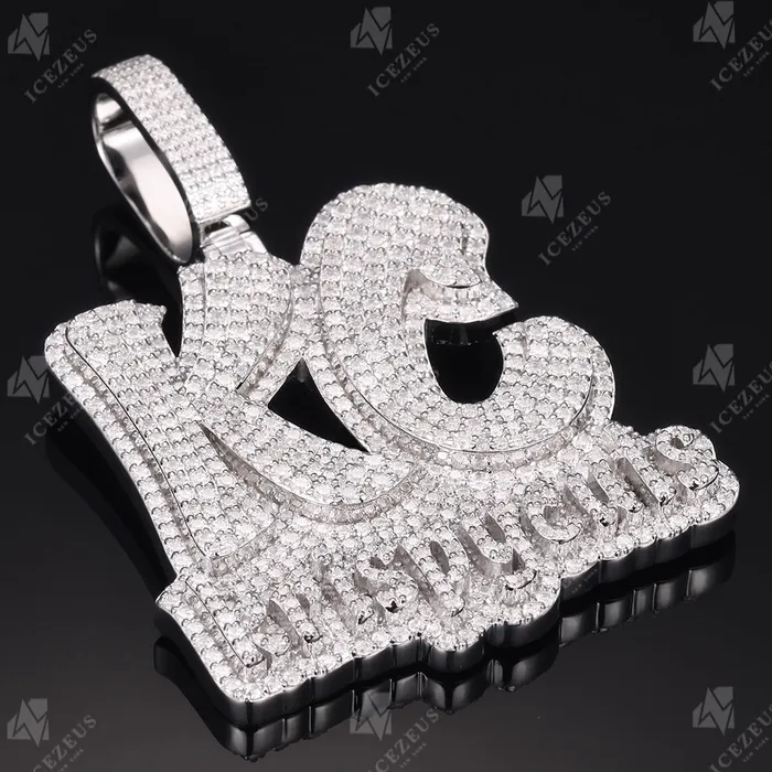 Necklaces IceZeusShop Custom Iced Out Name Pendant