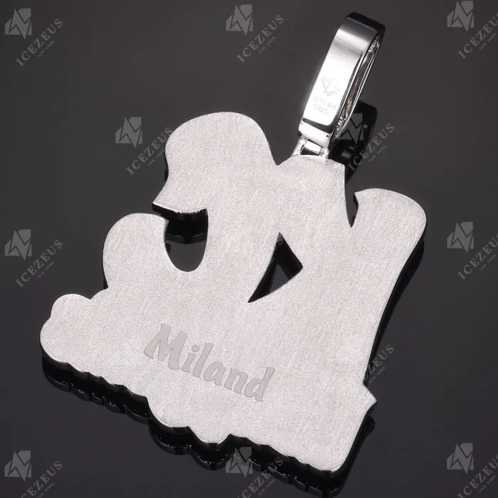 Necklaces IceZeusShop Custom Iced Out Name Pendant