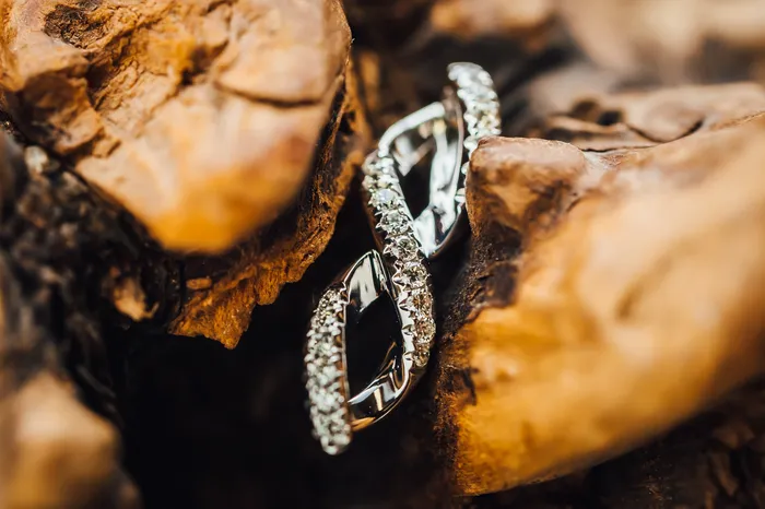 Necklaces Livingstone 14k White Gold Twist Diamond Pendant