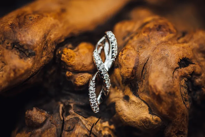 Necklaces Livingstone 14k White Gold Twist Diamond Pendant