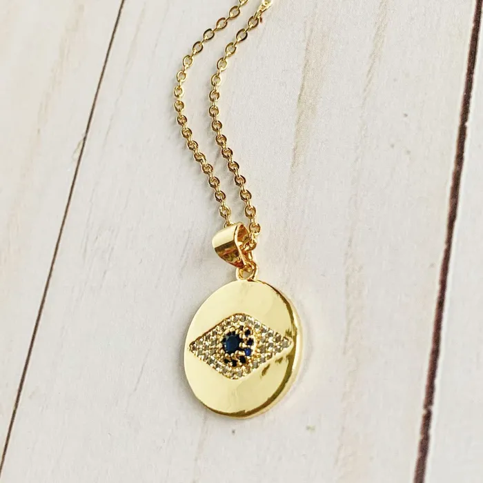 Necklaces Sapphire Eye Necklace ClaudiaG