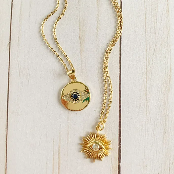Necklaces Sapphire Eye Necklace ClaudiaG