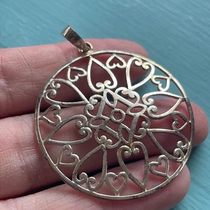 Necklaces Vintage Paris Jewelry Large Filigree Pendant Sterling Silver Vintage Necklaces Vintage Paris Jewelry Large Filigree Pendant Sterling Silver Vintage