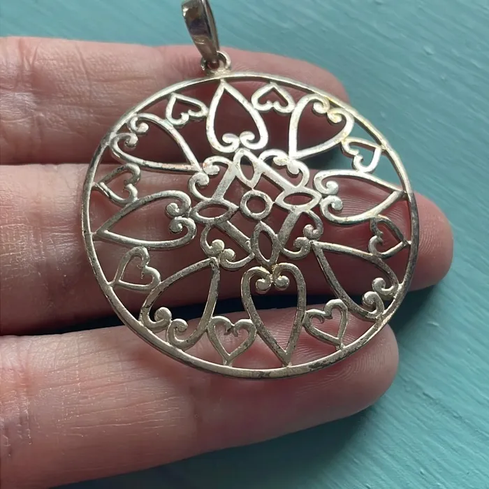 Necklaces Vintage Paris Jewelry Large Filigree Pendant Sterling Silver Vintage Necklaces Vintage Paris Jewelry Large Filigree Pendant Sterling Silver Vintage