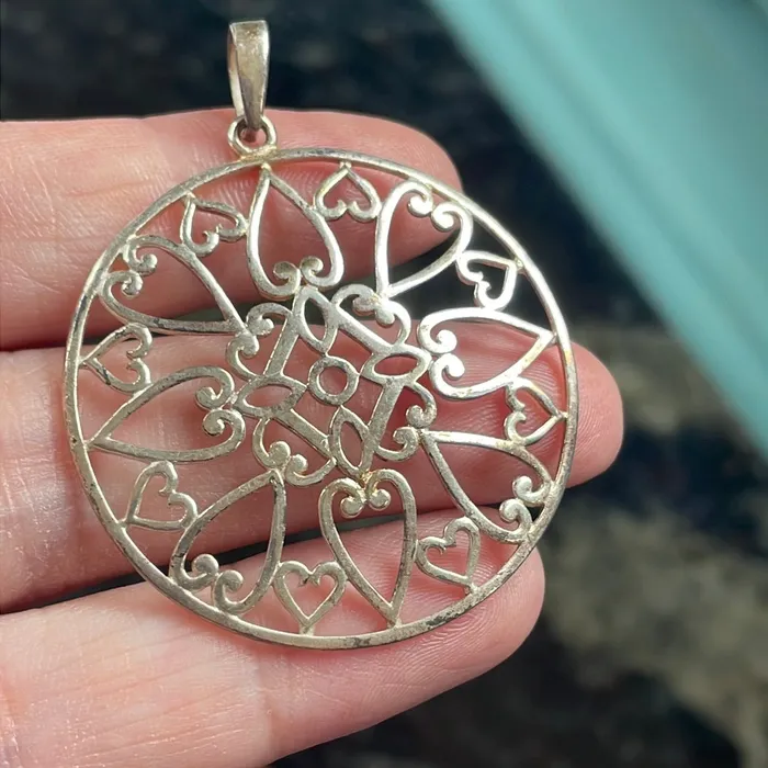 Necklaces Vintage Paris Jewelry Large Filigree Pendant Sterling Silver Vintage Necklaces Vintage Paris Jewelry Large Filigree Pendant Sterling Silver Vintage