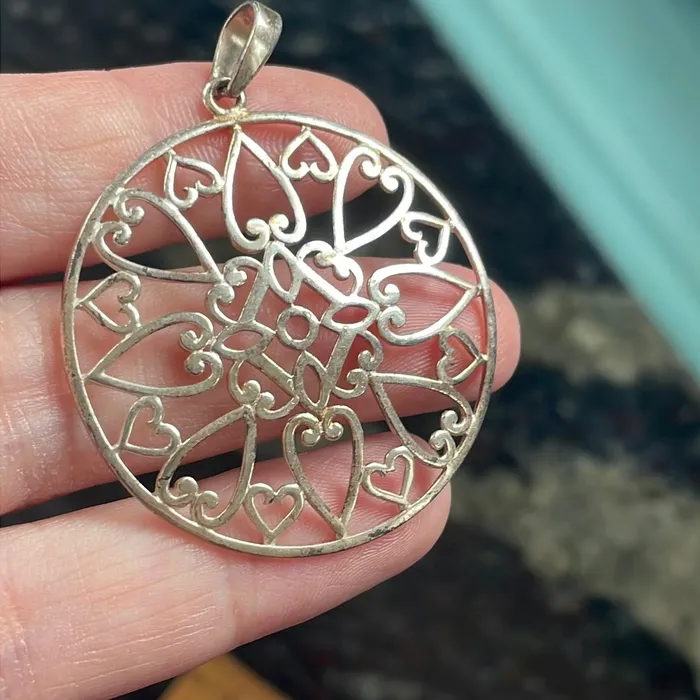 Necklaces Vintage Paris Jewelry Large Filigree Pendant Sterling Silver Vintage Necklaces Vintage Paris Jewelry Large Filigree Pendant Sterling Silver Vintage