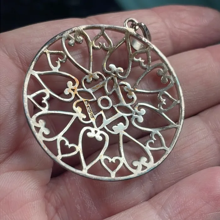 Necklaces Vintage Paris Jewelry Large Filigree Pendant Sterling Silver Vintage Necklaces Vintage Paris Jewelry Large Filigree Pendant Sterling Silver Vintage