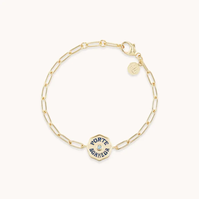 Petite PB Bracelet Aquamarine Marlo Laz Bracelets