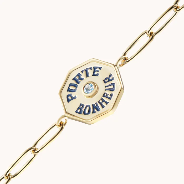 Petite PB Bracelet Aquamarine Marlo Laz Bracelets