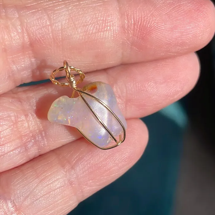 PreStyled Sets Vintage Paris Jewelry Opal Freeform Pendant Gold Filled Handmade PreStyled Sets Vintage Paris Jewelry Opal Freeform Pendant Gold Filled Handmade