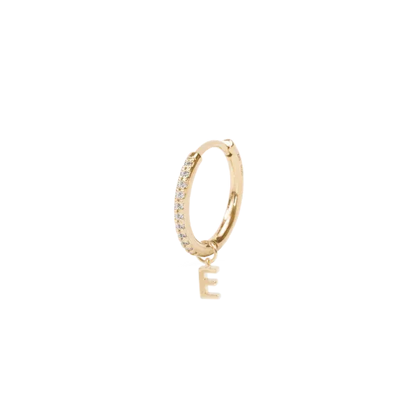 PRMAL Charm Necklaces Letter Hoop Charm PRMAL Charm Necklaces Letter Hoop Charm