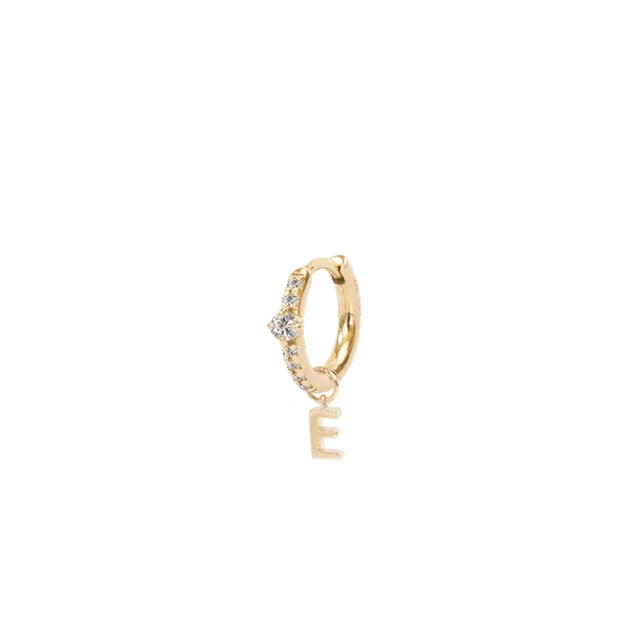 PRMAL Charm Necklaces Letter Hoop Charm PRMAL Charm Necklaces Letter Hoop Charm