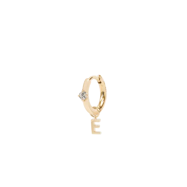 PRMAL Charm Necklaces Letter Hoop Charm PRMAL Charm Necklaces Letter Hoop Charm