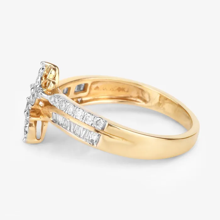 Quintessence Rings Diamond Butterfly Ring 14K Yellow Gold