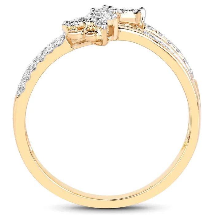 Quintessence Rings Diamond Butterfly Ring 14K Yellow Gold