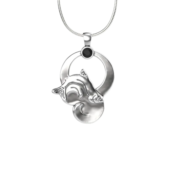 Rainbow Moon Pendant Tim Cherry Necklaces