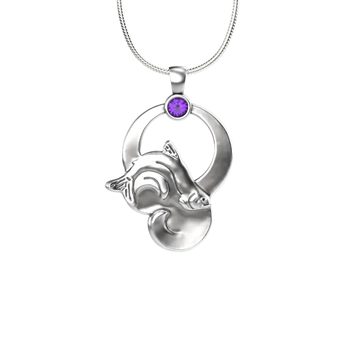 Rainbow Moon Pendant Tim Cherry Necklaces