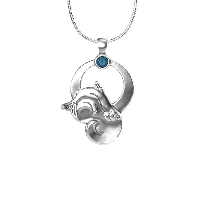 Rainbow Moon Pendant Tim Cherry Necklaces
