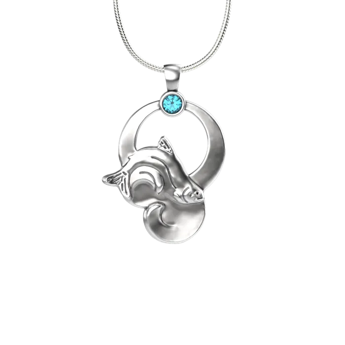 Rainbow Moon Pendant Tim Cherry Necklaces