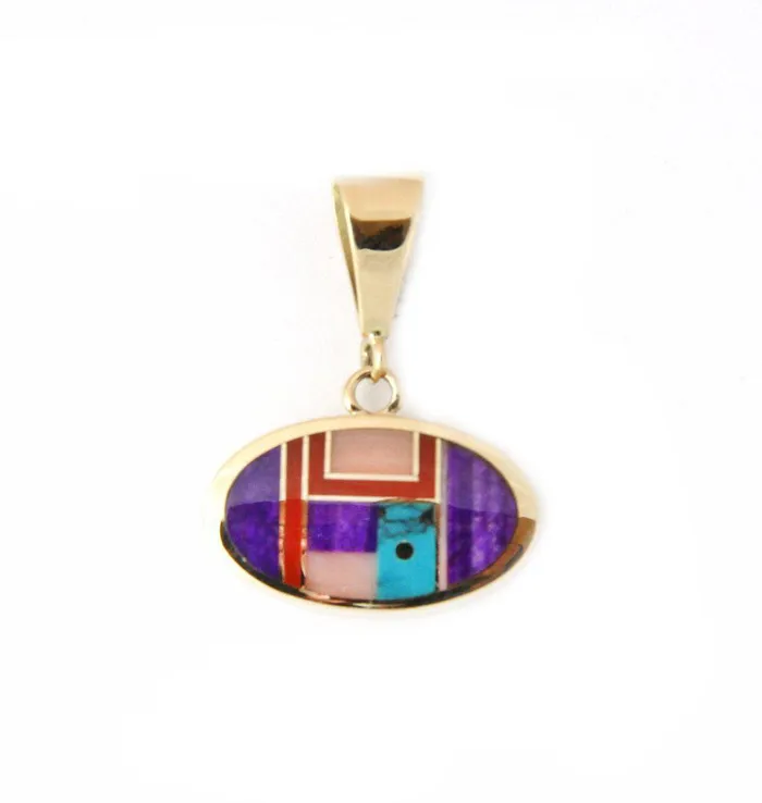 Ray Tracey Necklaces Gold Oval Pendant