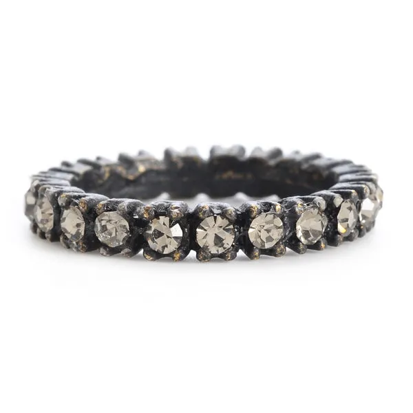 Rebel Crystal Band Ring Rebel Designs Inc Rings
