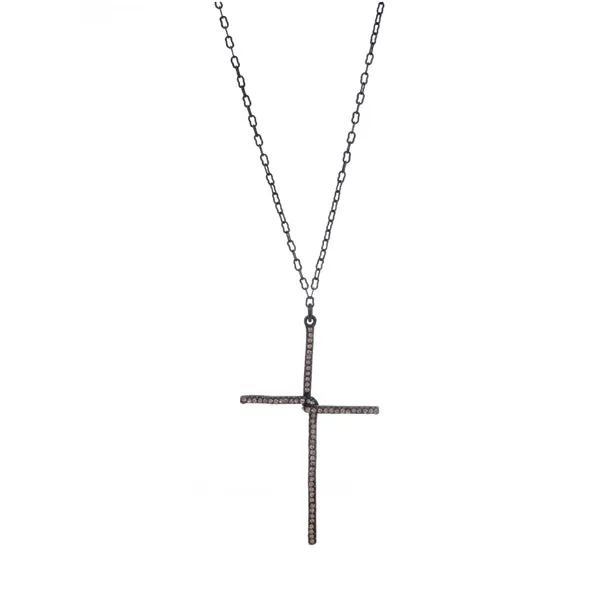 Rebel Designs Inc Necklaces Interlocked Crystal Pave Necklace