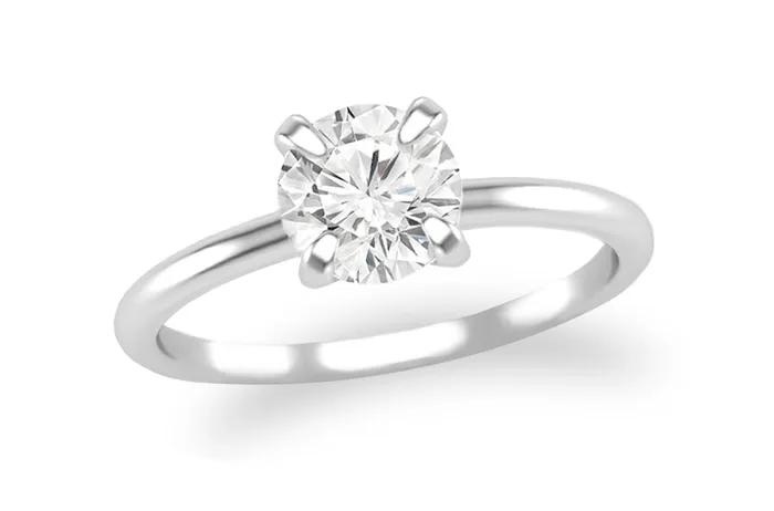 Ring Platinum GIA Solitaire Diamond 070cts H VS2 Albert Hern Rings