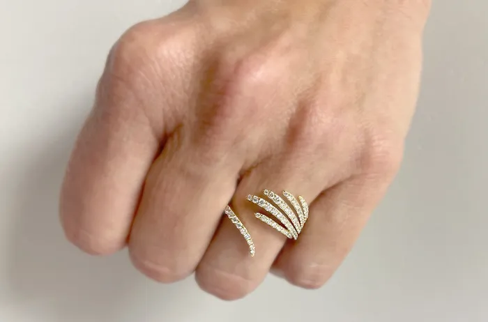 Rings Albert Hern Ring 18kt Gold Diamonds Vela Cocktail Band Rings Albert Hern Ring 18kt Gold Diamonds Vela Cocktail Band