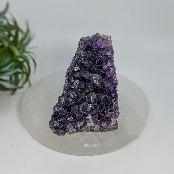 Rings Amethyst 3 Cut Base Geode LV7421 Bliss Crystals