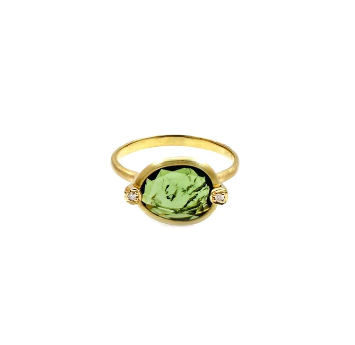 Rings Cherie Dori Green Tourmaline Ring