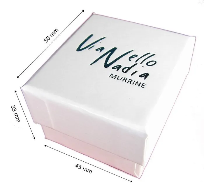 Rings VN Murrine Murano glass rectangular Ring Quadrone set in 925 sterling silver