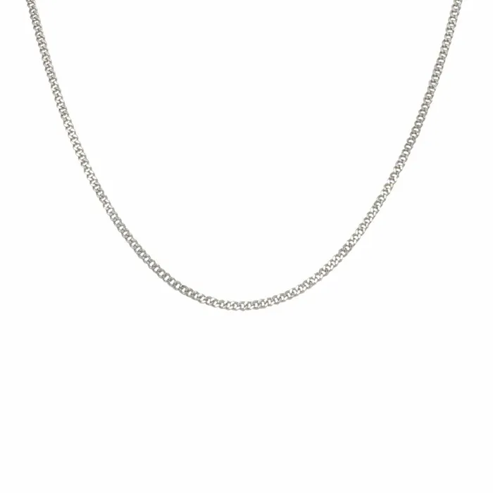 Silver Tone Stainless Steel 2mm TwoFace Diamond Cut Design Chain INOX JEWELRY Bracelets
