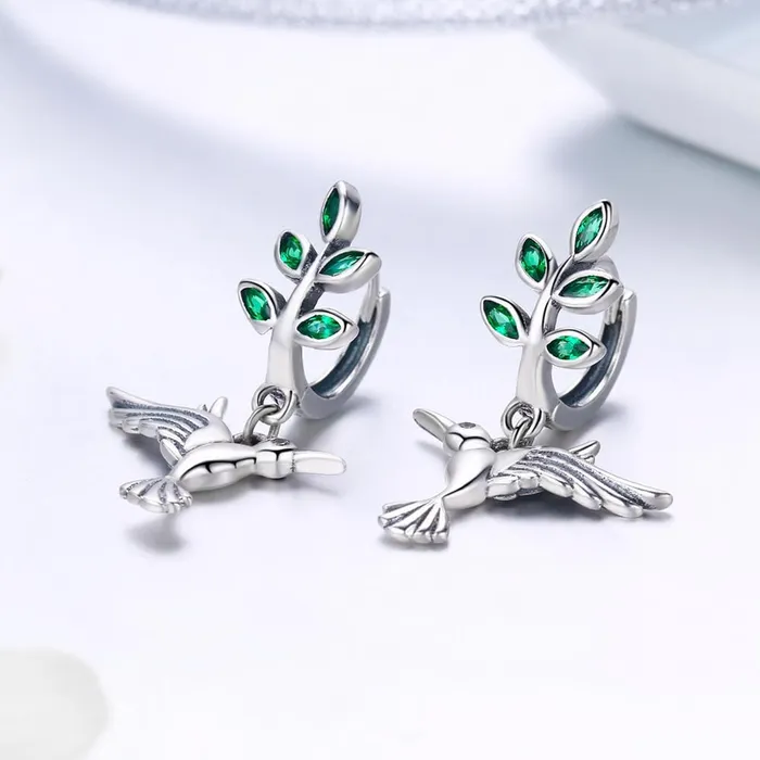 The Pink Pigs Earrings Sterling Silver Hummingbird Jewelry Necklace Earrings Ring or SET