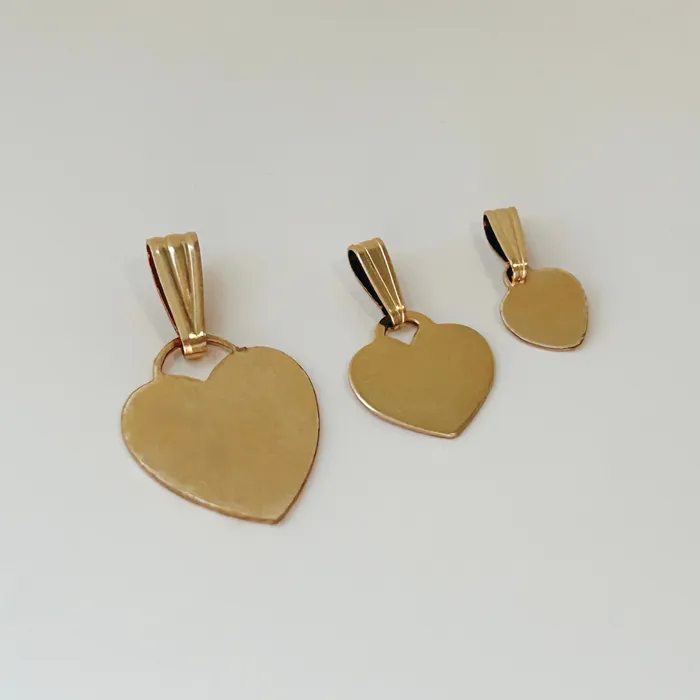 Truly Blessed Jewels Gold Engraved Heart Necklace Necklaces