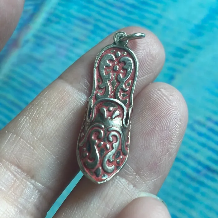 Vintage Paris Jewelry Rings Enamel Shoe Charm Sterling Silver Vintage Vintage Paris Jewelry Rings Enamel Shoe Charm Sterling Silver Vintage